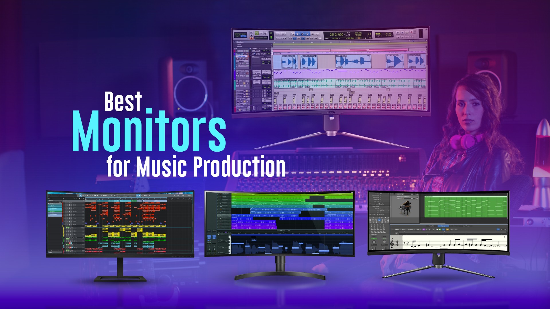 9 Best Monitors for Music Production in 2023