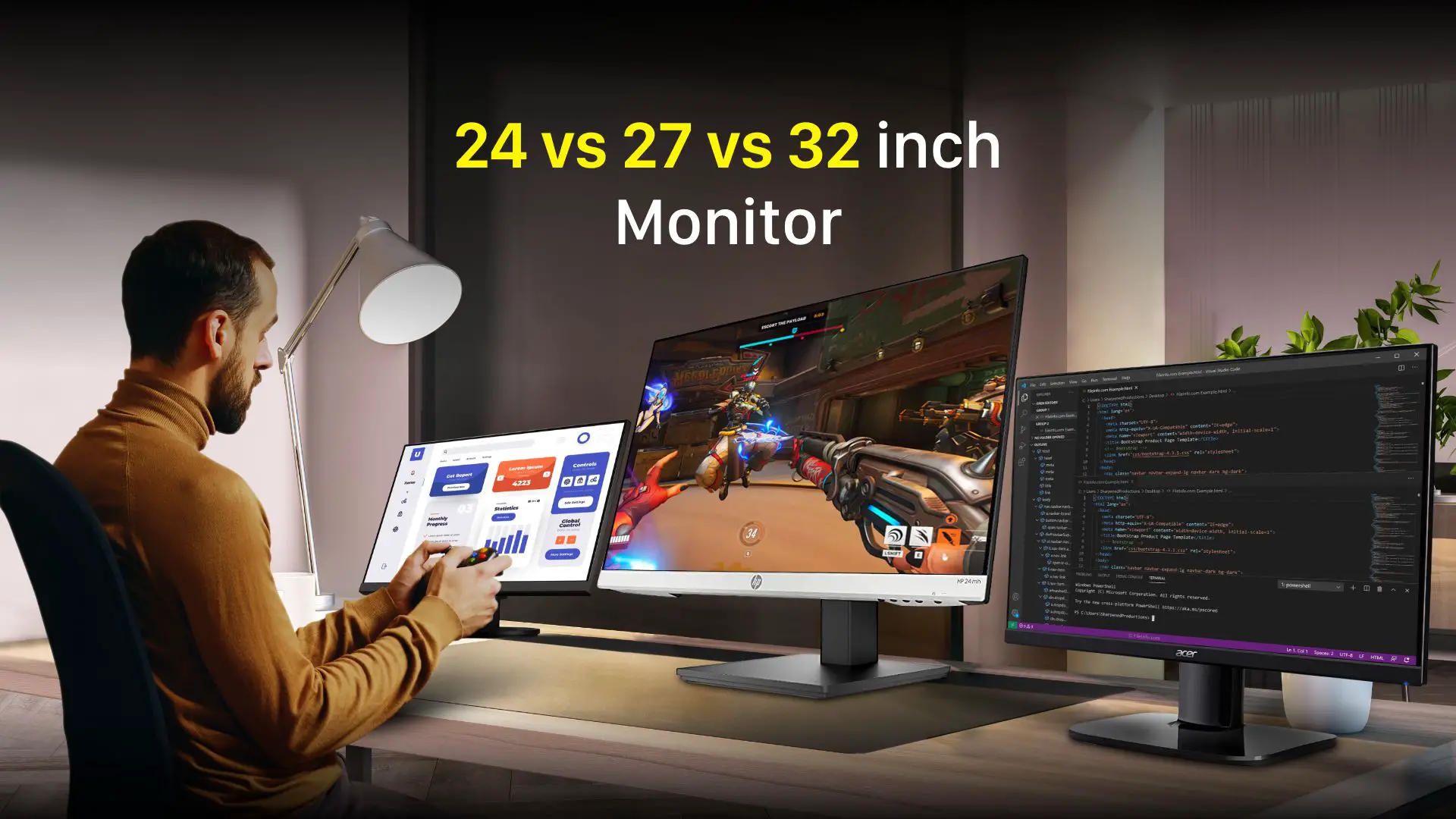 24 Vs 27 Vs 32 inch Monitor – Detailed Comparison