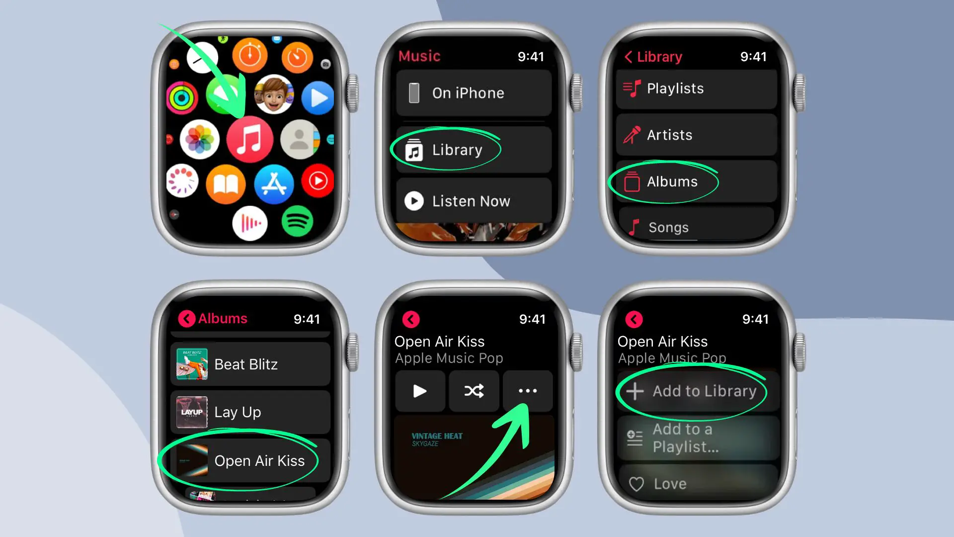 Add music to Apple Watch without iPhone Method 2