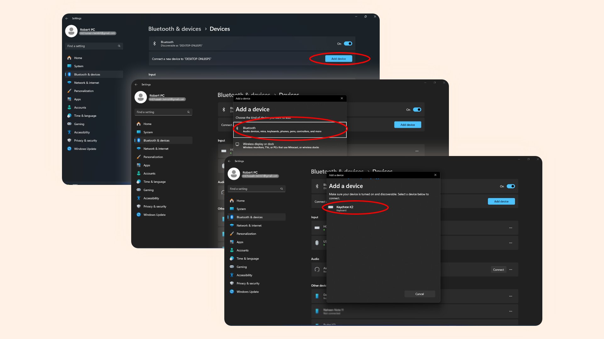 Connecting to a Windows computer