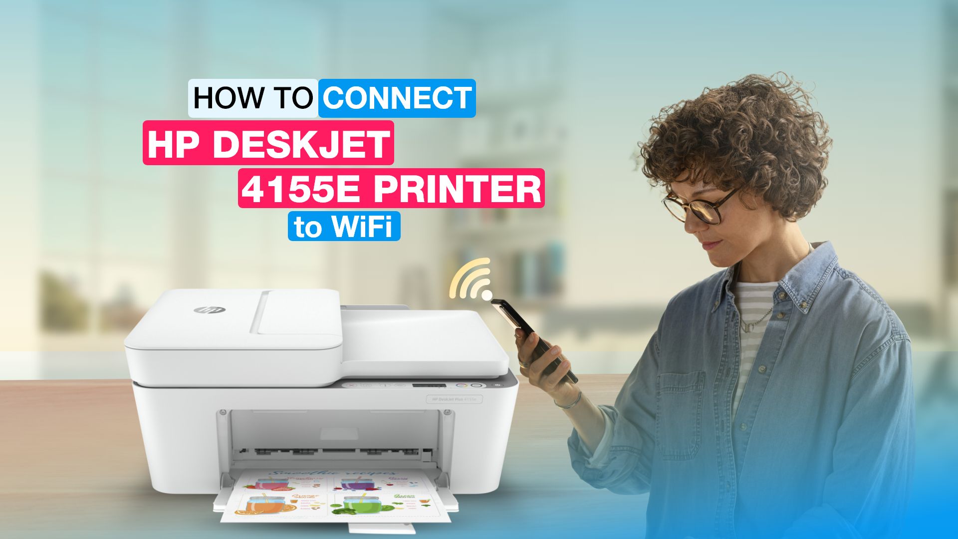 How to Connect HP DeskJet 4155e Printer to WiFi