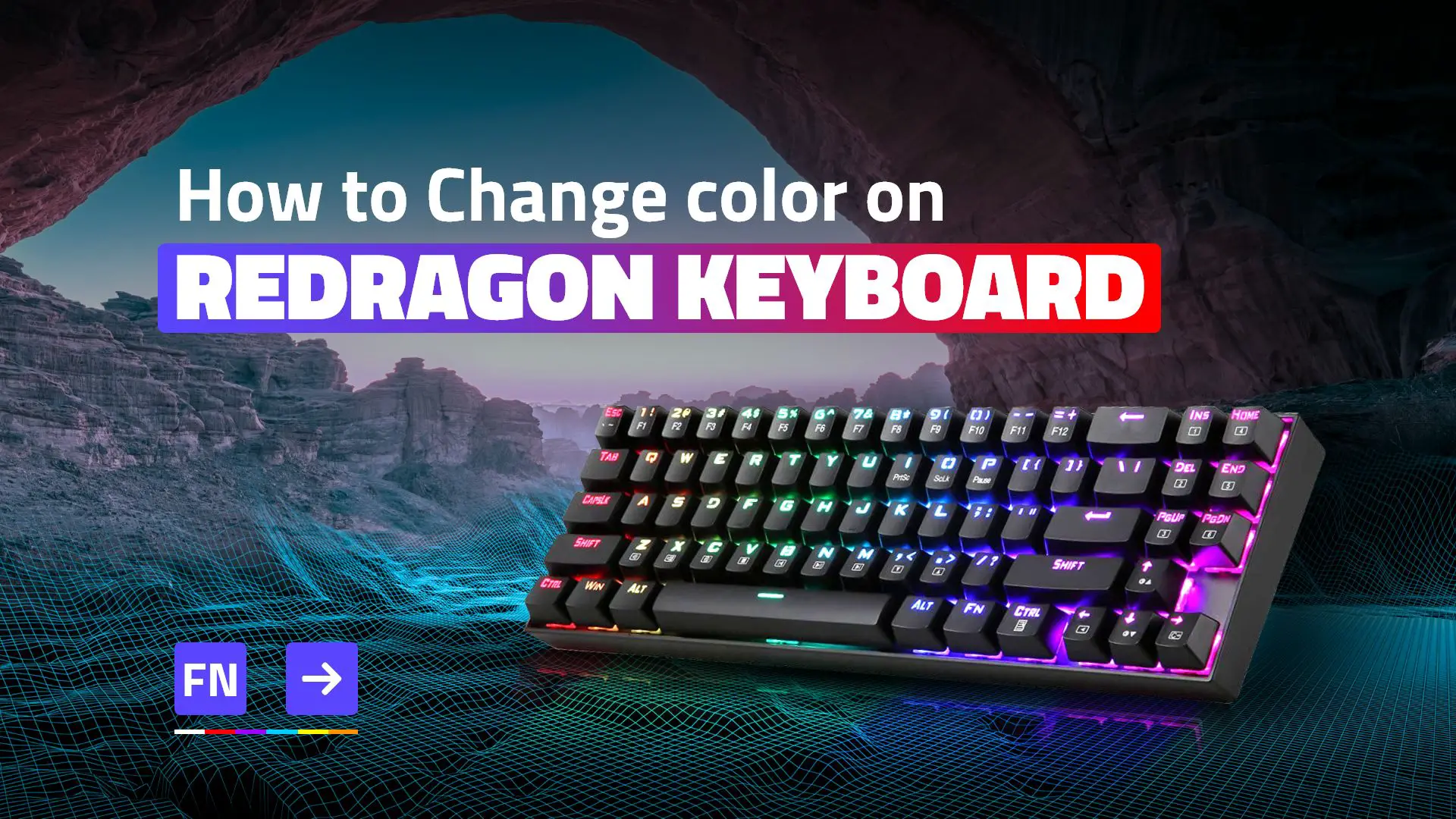How to change color on REDRAGON keyboard