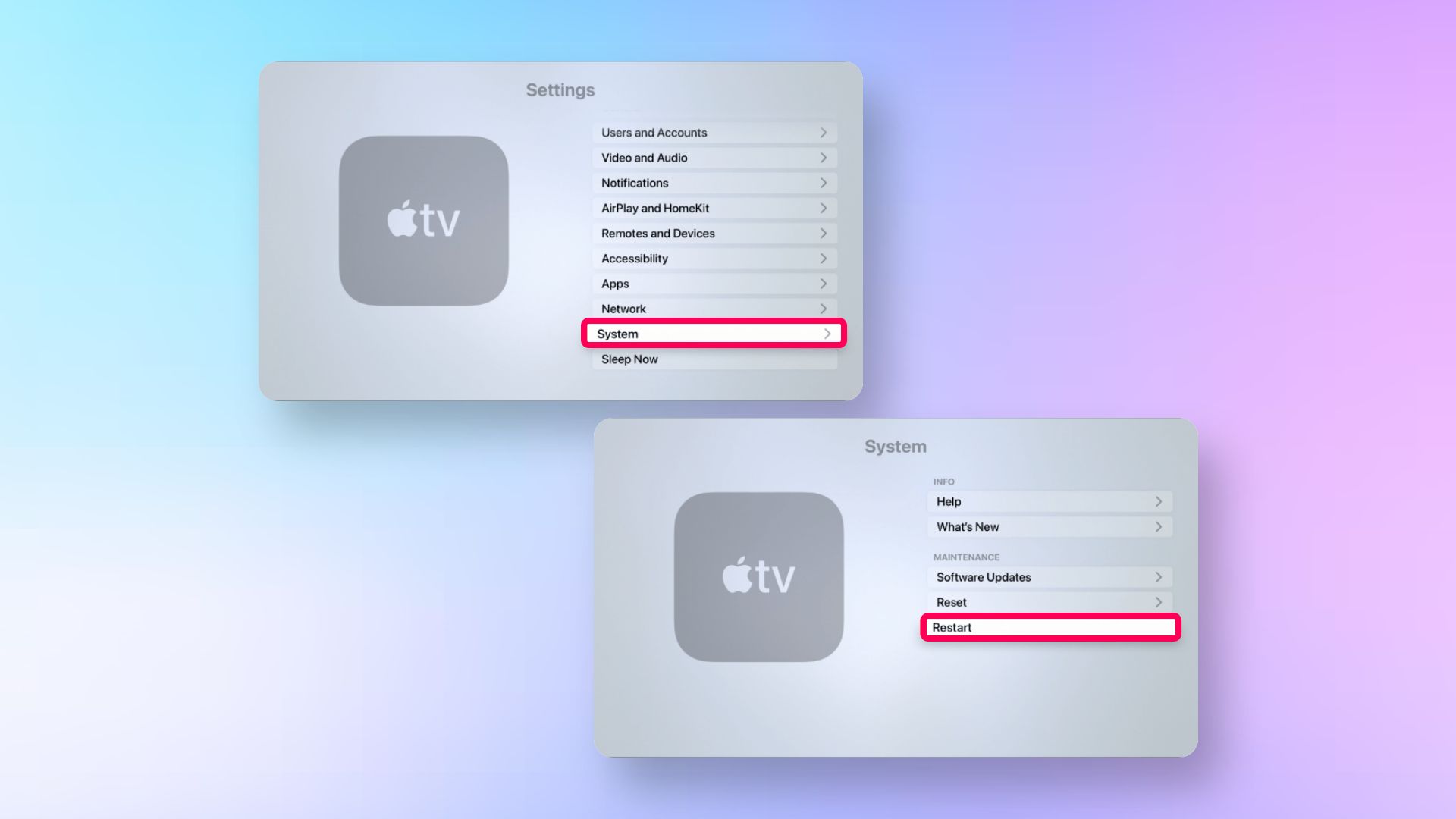 Method 3 Restart your Apple TV