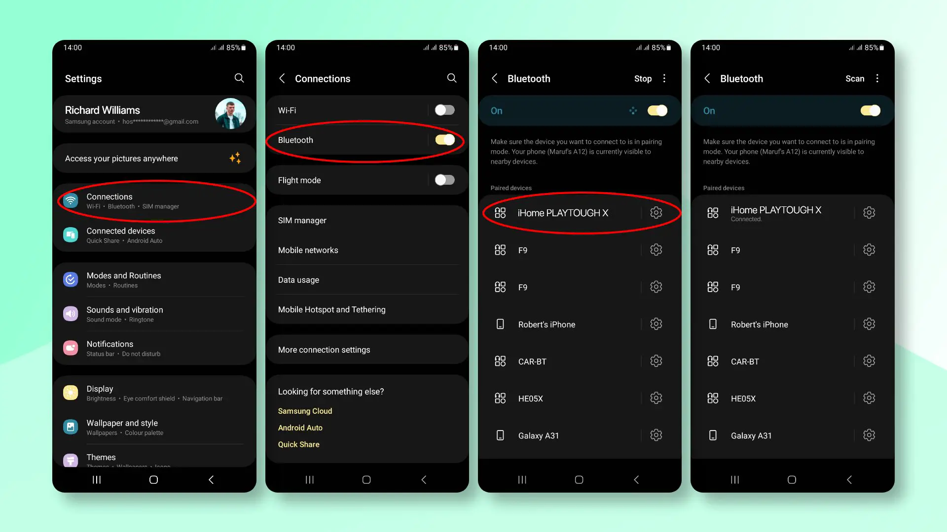 How to Connect iHome Speaker to an Android phone