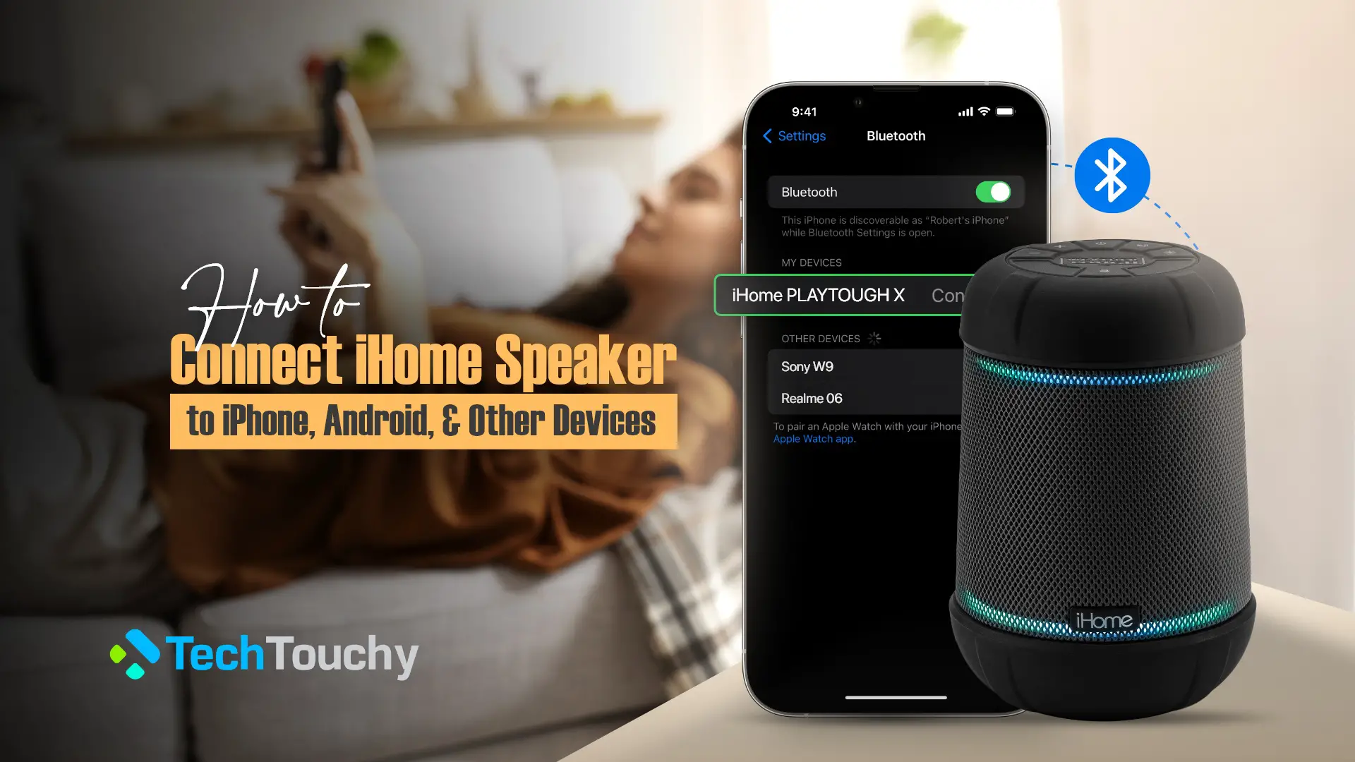 How to Connect iHome Speaker to iPhone, Android, & Other Devices