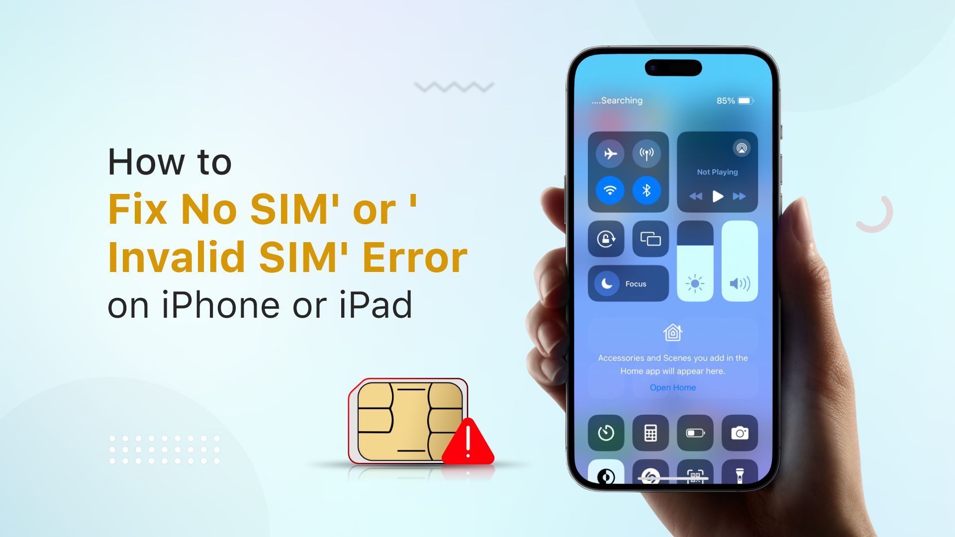 How to Fix ‘No SIM’ or ‘Invalid SIM’ Error on iPhone or iPad