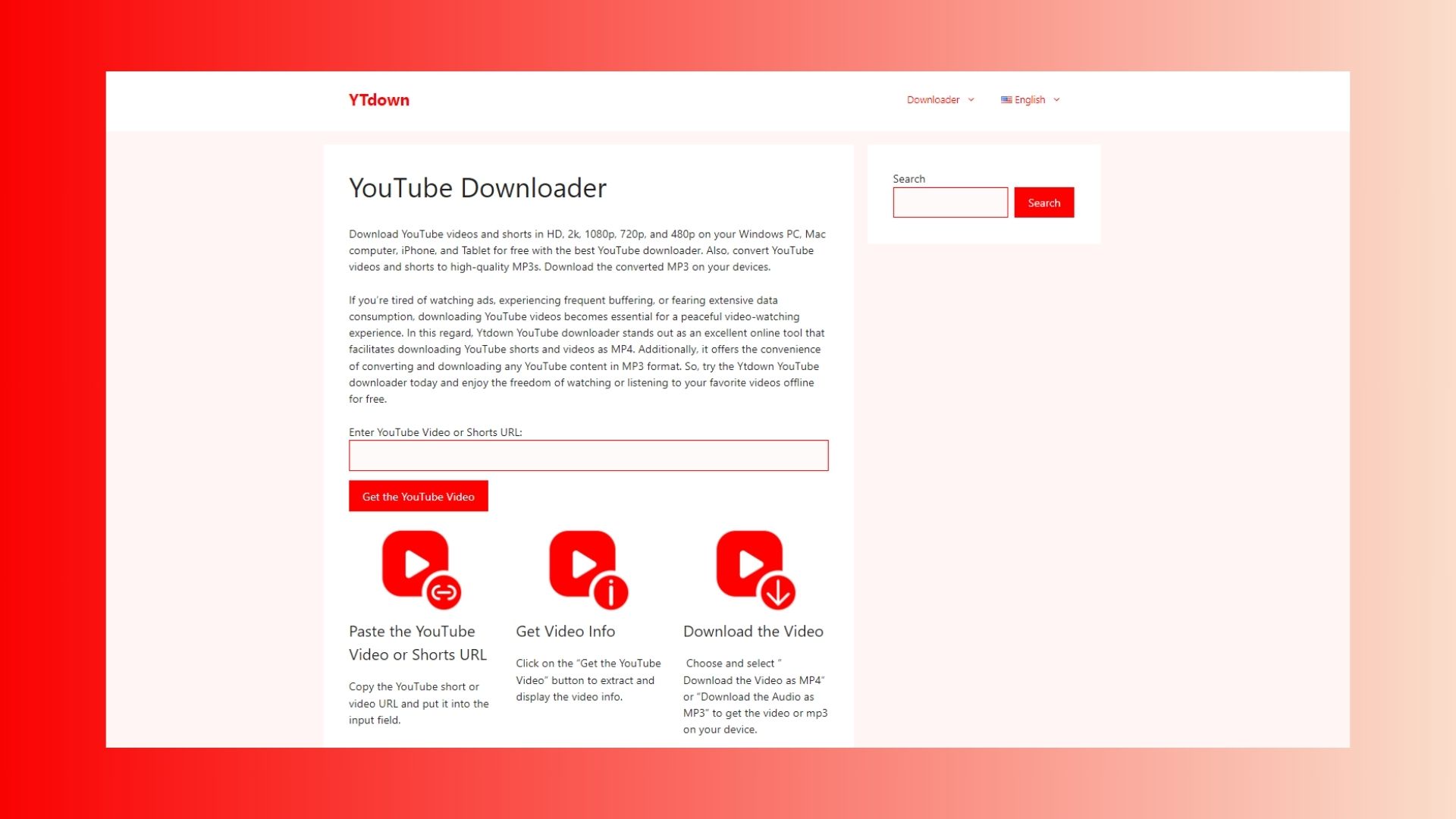 YTdown YouTube Video Downloader