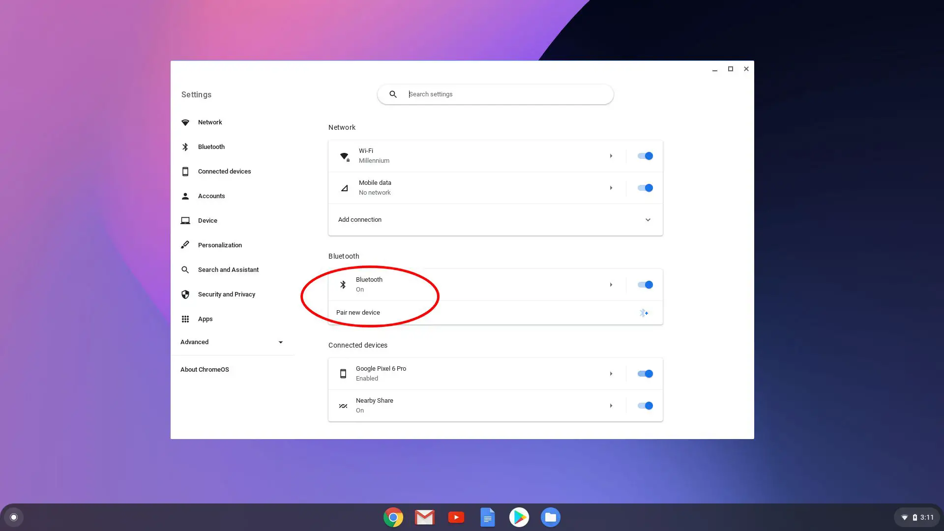 Connect Xbox Controller to Chromebook Using Bluetooth 02