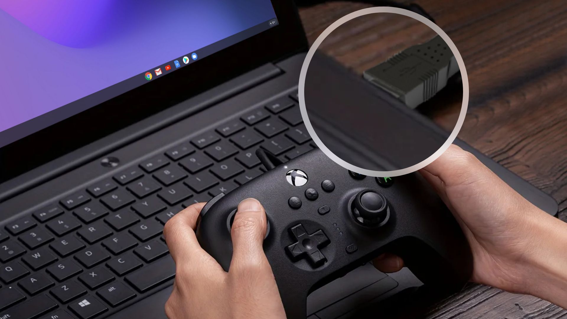 Connect Your Xbox Controller to Chromebook Via USB Cable