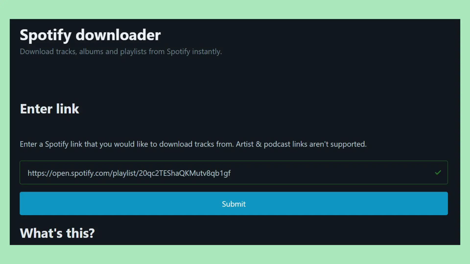 Downloader-Spotify